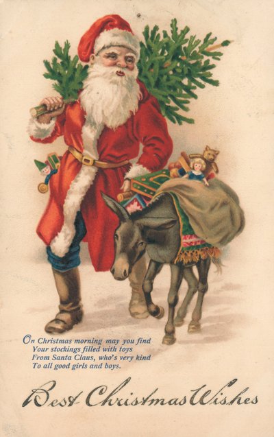 Britische Weihnachtskarte von English School