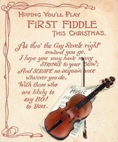 Britische Weihnachtskarte von English School