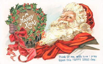 Britische Weihnachtskarte von English School