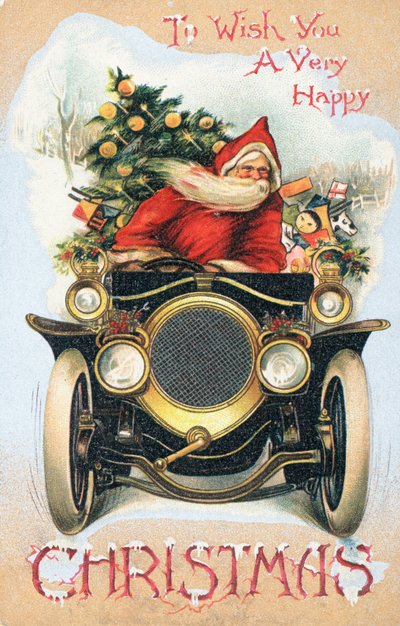 Britische Weihnachtskarte von English School