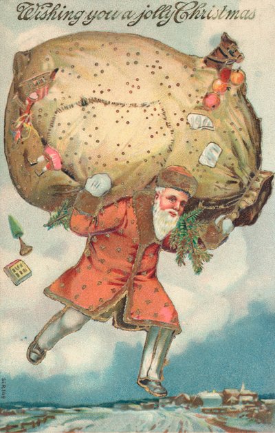 Britische Weihnachtskarte von English School