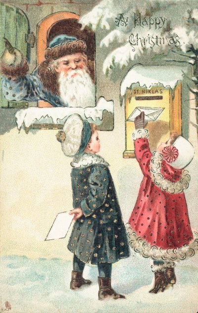 Britische Weihnachtskarte von English School