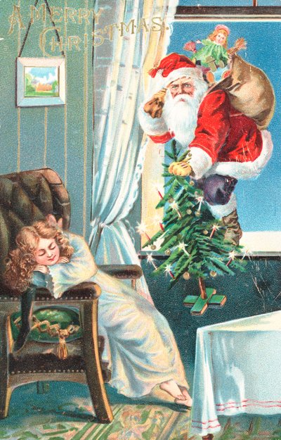 Britische Weihnachtskarte von English School