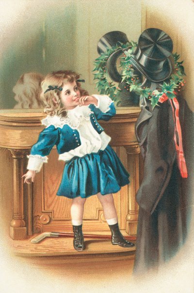 Britische Weihnachtskarte von English School