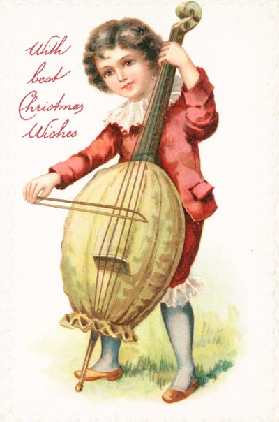 Britische Weihnachtskarte von English School