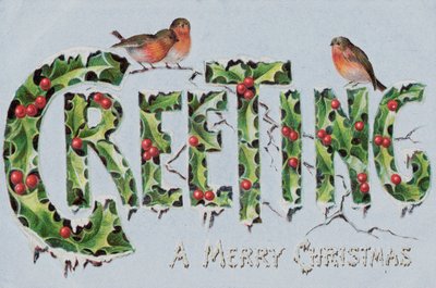 Britische Weihnachtskarte von English School