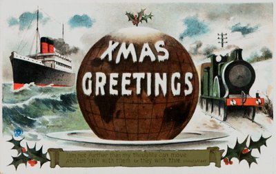 Britische Weihnachtskarte von English School