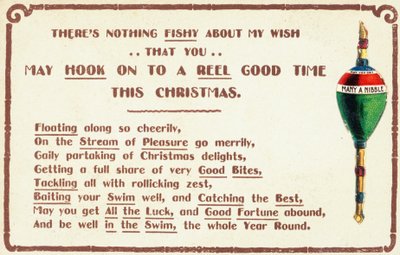 Britische Weihnachtskarte von English School