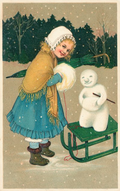Britische Weihnachtskarte von English School
