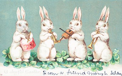 Britische Osterkarte von English School