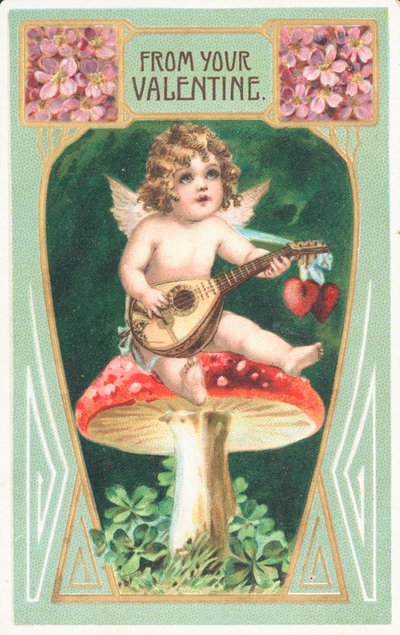 Britische Valentinskarte von English School