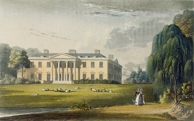 Broadlands, aus Ackermanns Repository of Arts, 1825 von English School