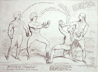 Brunswick triumphierend! veröffentlicht von J. Aitken im Jahr 1789 von English School