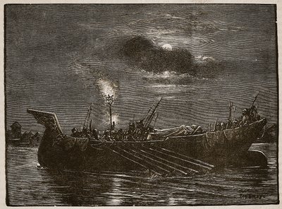 Begräbnis von König Heinrich, Illustration aus Cassells Illustrierter Geschichte Englands von English School