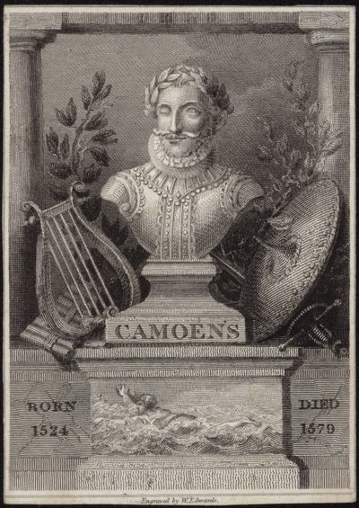 Büste von Luis de Camoens von English School