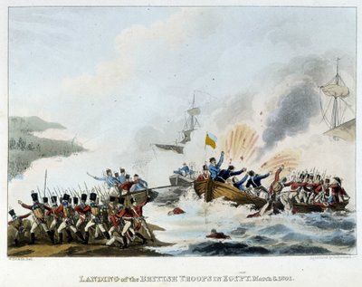 Kampagne (Expedition) von Ägypten (1798-1801): Landung der englischen Armee in Ägypten, 8. März von English School