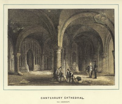 Canterbury Kathedrale, die Krypta von English School
