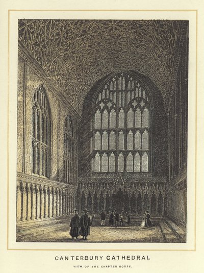 Kathedrale von Canterbury, Blick auf das Kapitelhaus von English School