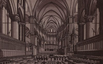 Canterbury: Der Chor, Kathedrale von Canterbury von English School