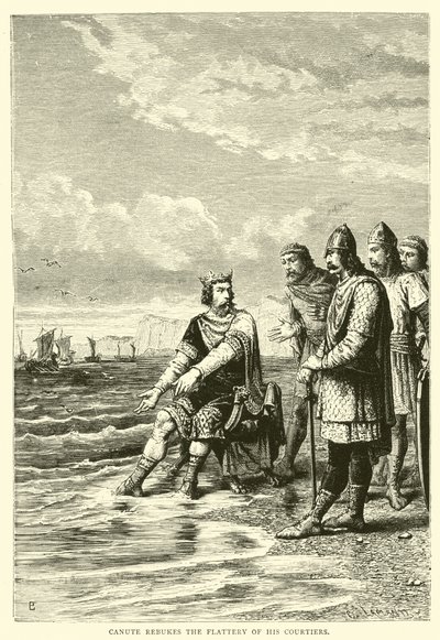 Knud tadelt die Schmeichelei seiner Höflinge von English School