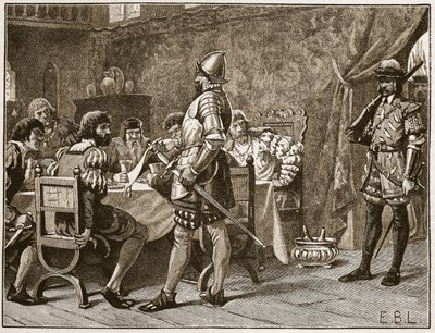 Gefangennahme der FitzGeralds, Illustration aus Cassells Illustrierter Geschichte Englands von English School