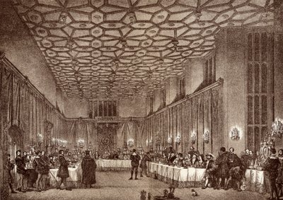 Kardinal Wolsey empfängt die französischen Botschafter im Hampton Court Palace, aus 