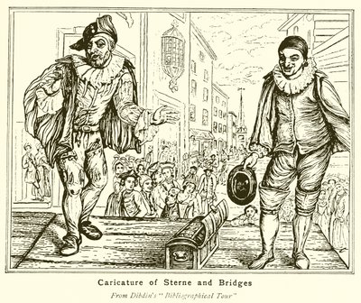 Karikatur von Sterne und Bridges von English School
