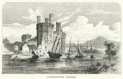Schloss Carnarvon (Gravur) von English School