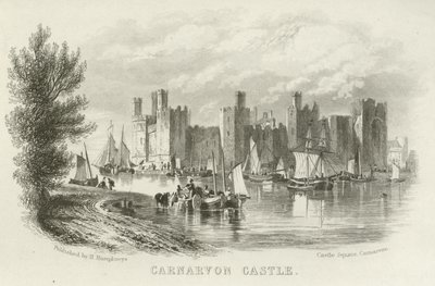 Carnarvon Castle, Nordwales von English School