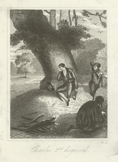 Charles II. verkleidet von English School