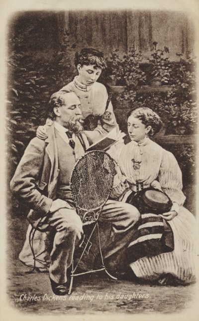 Charles Dickens (1812-1870), englischer Romanautor von English School