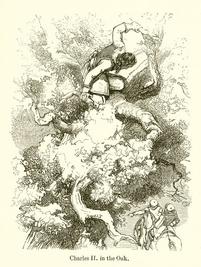 Karl II. in der Eiche von English School