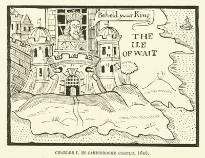 Karl I. in Carisbrooke Castle von English School