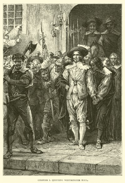Karl I. verlässt Westminster Hall von English School