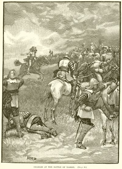 Charles in der Schlacht von Naseby von English School