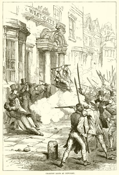Chartistenaufstände in Newport von English School