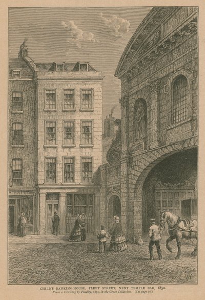 Childs Banking House in der Fleet Street von English School