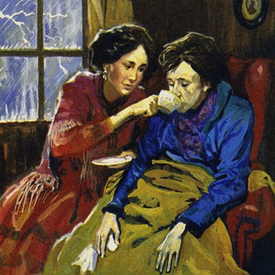 Chopin wurde von der Schriftstellerin George Sand gepflegt, als er krank wurde von English School