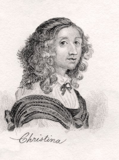 Christina von Schweden, aus Crabbs Historical Dictionary, veröffentlicht 1825 von English School