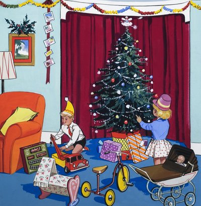Weihnachtsspielzeug von English School