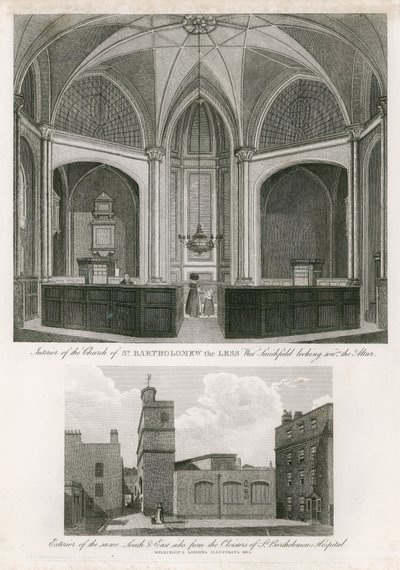 Kirche St. Bartholomew the Less, West Smithfield von English School