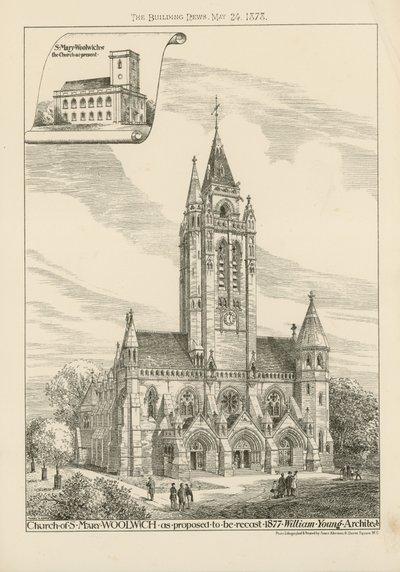 Die Kirche St. Mary in Woolwich von English School