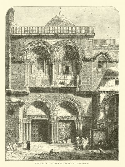 Kirche des Heiligen Grabes in Jerusalem von English School