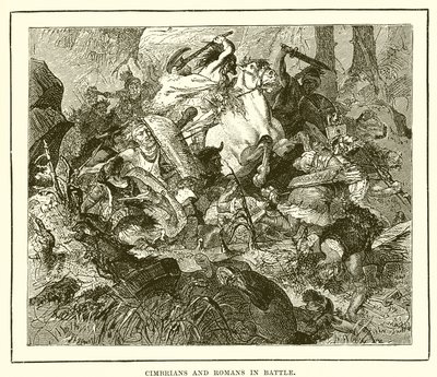 Kämpfe zwischen Kimbern und Römern von English School