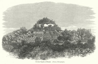 Runde Pagode in Mengun (Gravur) von English School