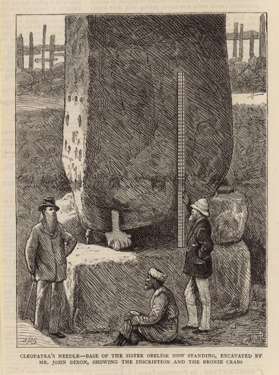 Nadel der Kleopatra - Basis des Schwesterobelisken von English School