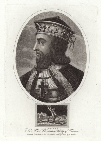 Chlodwig, der erste christliche König von Frankreich von English School