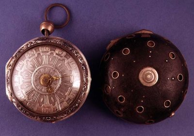 Kutschenuhr mit Wecker und Repetierer, von Cabrier aus London, ca. 1775 von English School