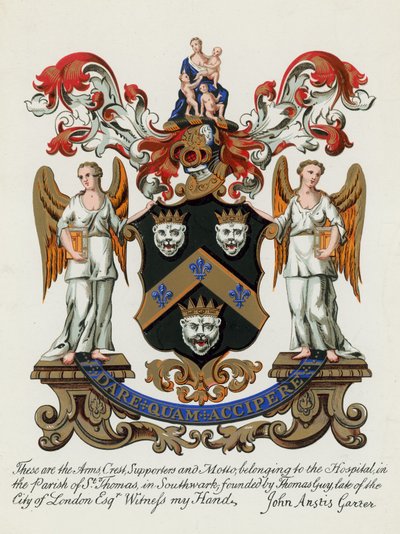 Wappen des Krankenhauses in der Pfarrei St. Thomas, Southwark von English School