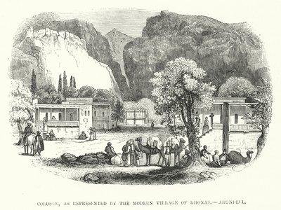 Kolosse, dargestellt durch das moderne Dorf Khonas (Arundell) von English School